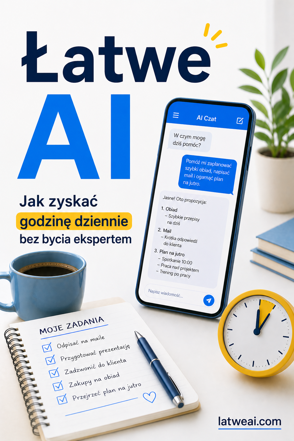 Łatwe AI — okładka e-booka